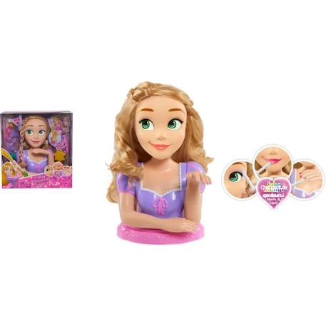 Tête à Coiffer Deluxe Raiponce Disney Princesses - Accessoires Inclus - Pour Enfant de 3 Ans et Plus - Violet VIOLET 4 - vertbaudet enfant 