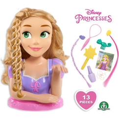 Tête à Coiffer Deluxe Raiponce Disney Princesses - Accessoires Inclus - Pour Enfant de 3 Ans et Plus - Violet  - vertbaudet enfant