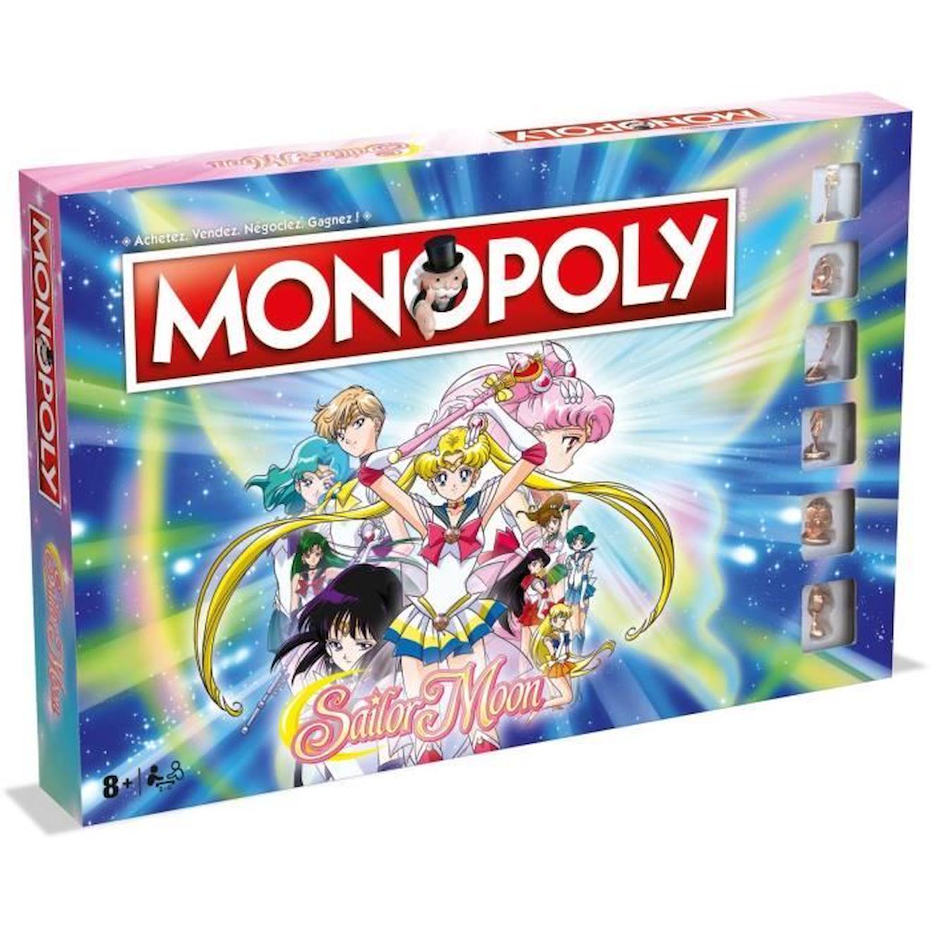 Monopoly - Sailor Moon - Jeu De Plateau Rouge