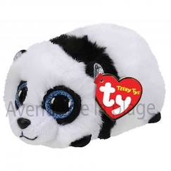 -Peluche - Teeny Ty - Bamboo le panda - Blanc - Taille S - Collectionnez les nouvelles peluches Ty