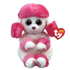 -Peluche - TY - Heartly Le caniche - Rose - Mixte - Blanc