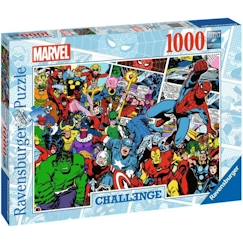 Jouet-Jeux éducatifs-Puzzles-Puzzle 1000 pièces - Ravensburger - Challenge Puzzle Marvel - Mixte - A partir de 14 ans