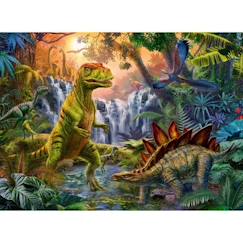 Puzzle Ravensburger - L'oasis des dinosaures - 100 pièces XXL - Animaux - Vert - Pour enfants de 6 ans et plus  - vertbaudet enfant
