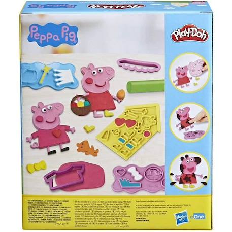 PLAY-DOH - Styles de Peppa Pig avec 9 Pots de pâte à modeler atoxique - 11 accessoires - jouet pour enfants - dès 3 ans - Les héros ROSE 3 - vertbaudet enfant 