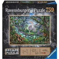 Escape puzzle - La licorne - Ravensburger - Puzzle fantastique de 759 pièces pour enfants à partir de 12 ans  - vertbaudet enfant