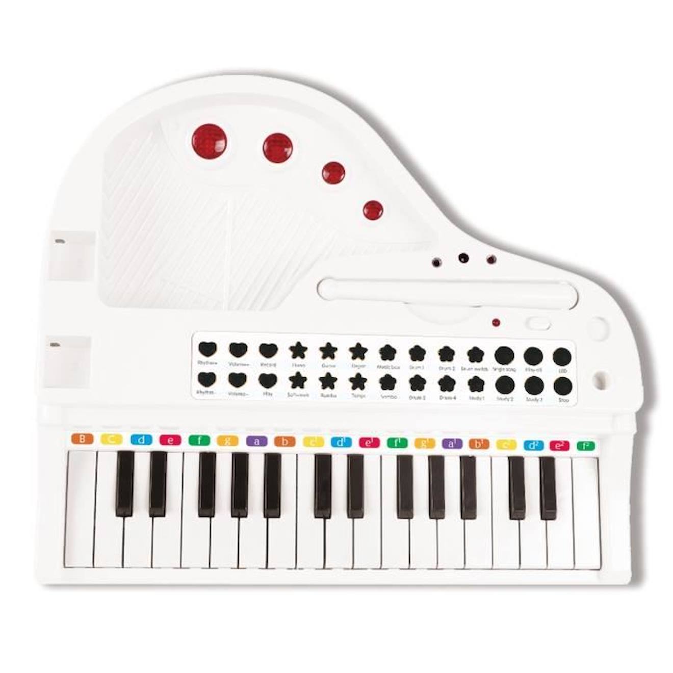 Mini piano à queue électronique avec micro, 31 touches lumineuses