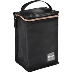 Puériculture-Repas-BEABA Pochette repas isotherme black/rose gold