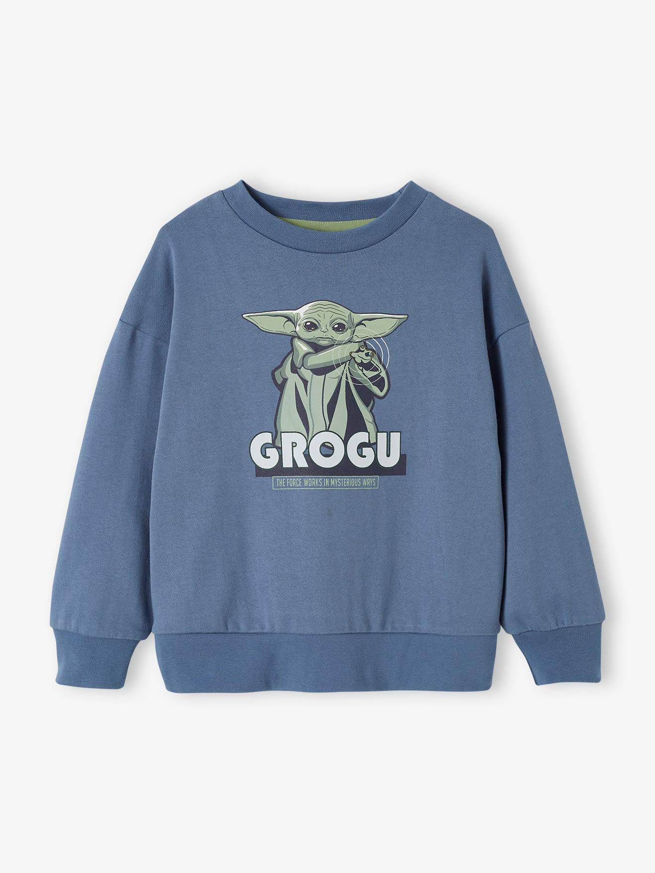 Sweat garçon Star Wars® Grogu bleu jean