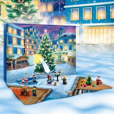 LEGO® City 60381 Calendrier de l'Avent 2023 - LEGO - 24 Cadeaux dont Figurines du Père Noël et du Renne BLEU 2 - vertbaudet enfant 