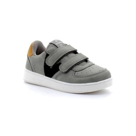 Victoria - Baskets Enfant - Victoria - Gris - Cuir - Scratch - Confort Exceptionnel Gris