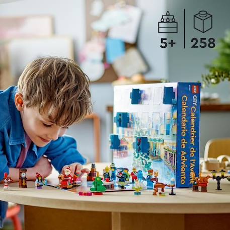 LEGO® City 60381 Calendrier de l'Avent 2023 - LEGO - 24 Cadeaux dont Figurines du Père Noël et du Renne BLEU 6 - vertbaudet enfant 