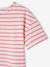 Tee-shirt marinière personnalisable fille manches courtes denim brut+rayé rose 10 - vertbaudet enfant 