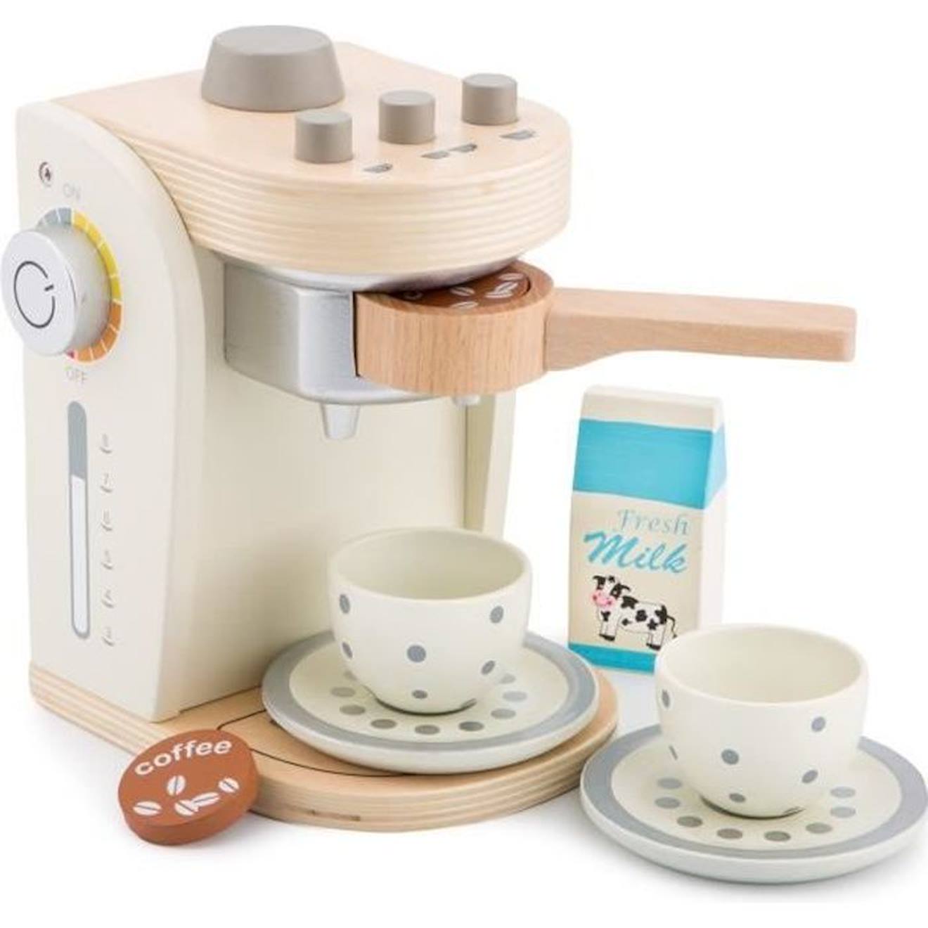 Machine à café et à thé en bois FSC® multicolore - Vertbaudet