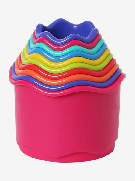 Gobelets de bain en plastique à empiler multicolore 4 - vertbaudet enfant 
