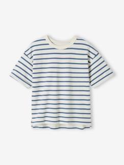 -Tee-shirt rayé mixte personnalisable enfant manches courtes