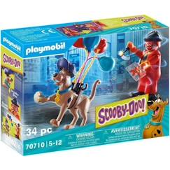 Jouet-Jeux d'imagination-PLAYMOBIL - 70710 - SCOOBY-DOO! Fantôme du clown - Figurines avec accessoires