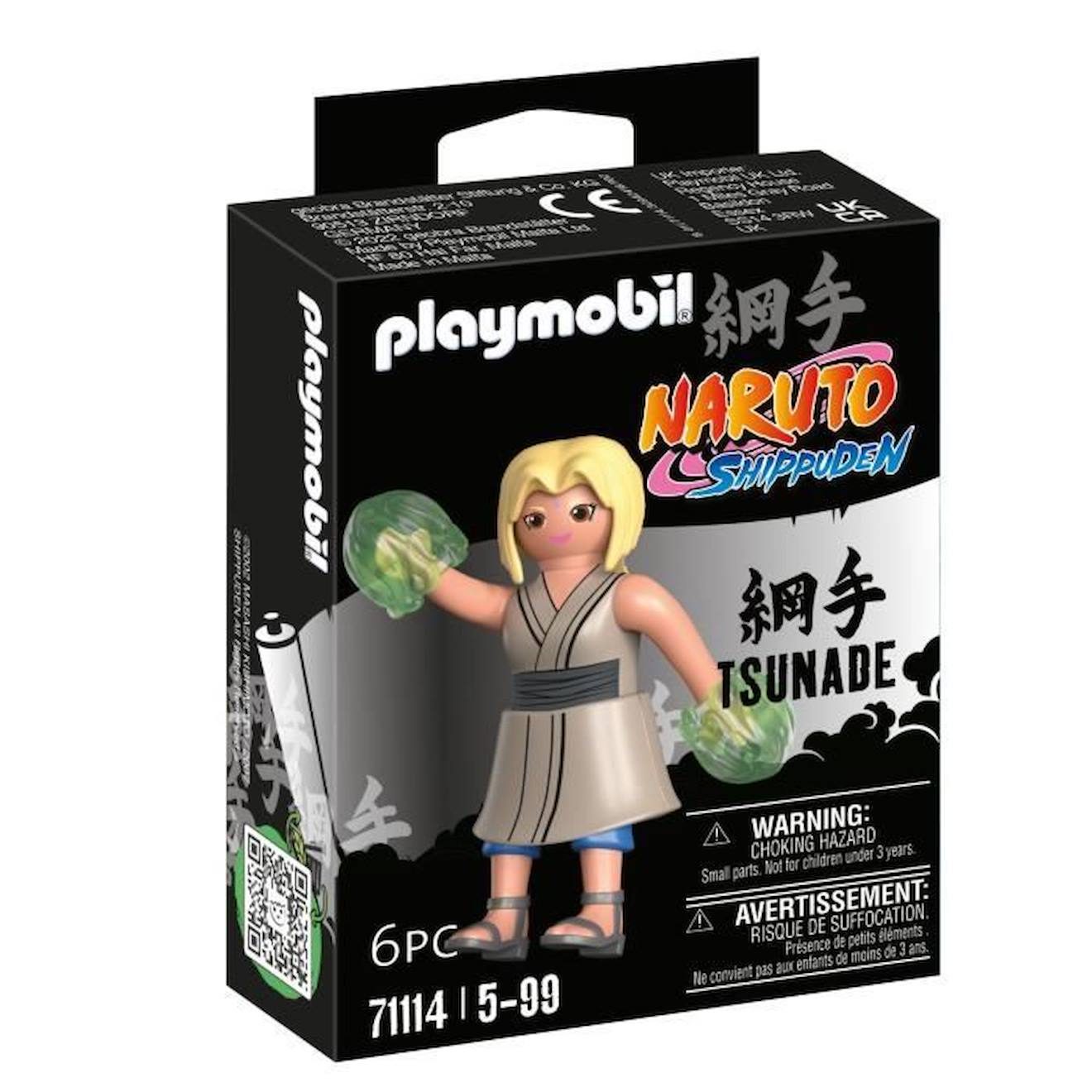 Figurine PLAYMOBIL Tsunade - Naruto Shippuden - Blanc - 6 pièces