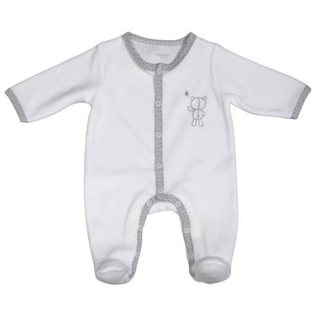 Bébé-Salopette, combinaison-Pyjama bébé en velours à   manches longues
