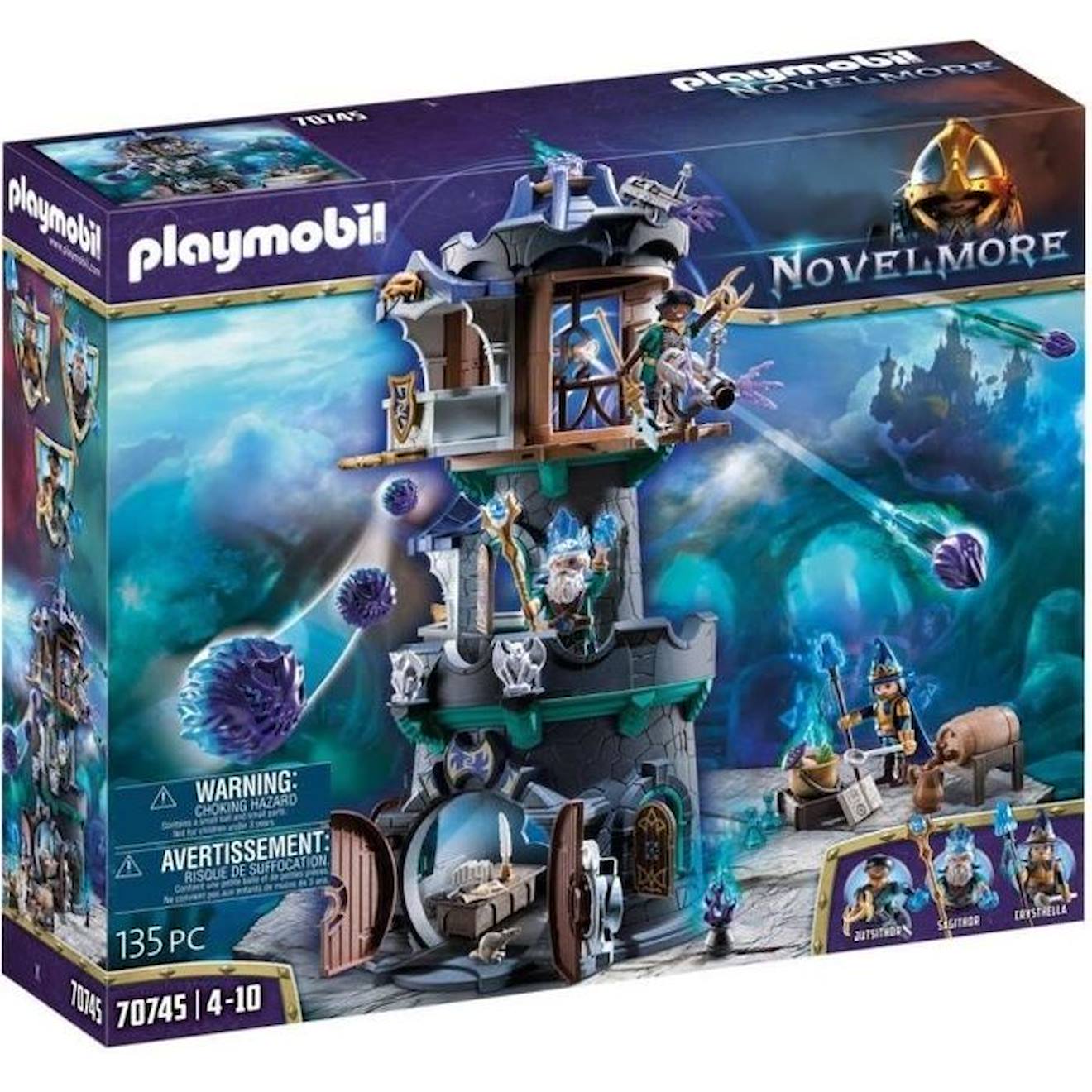 Playmobil - 70745 - Novelmore - Violet Vale - Tour Des Magiciens Bleu