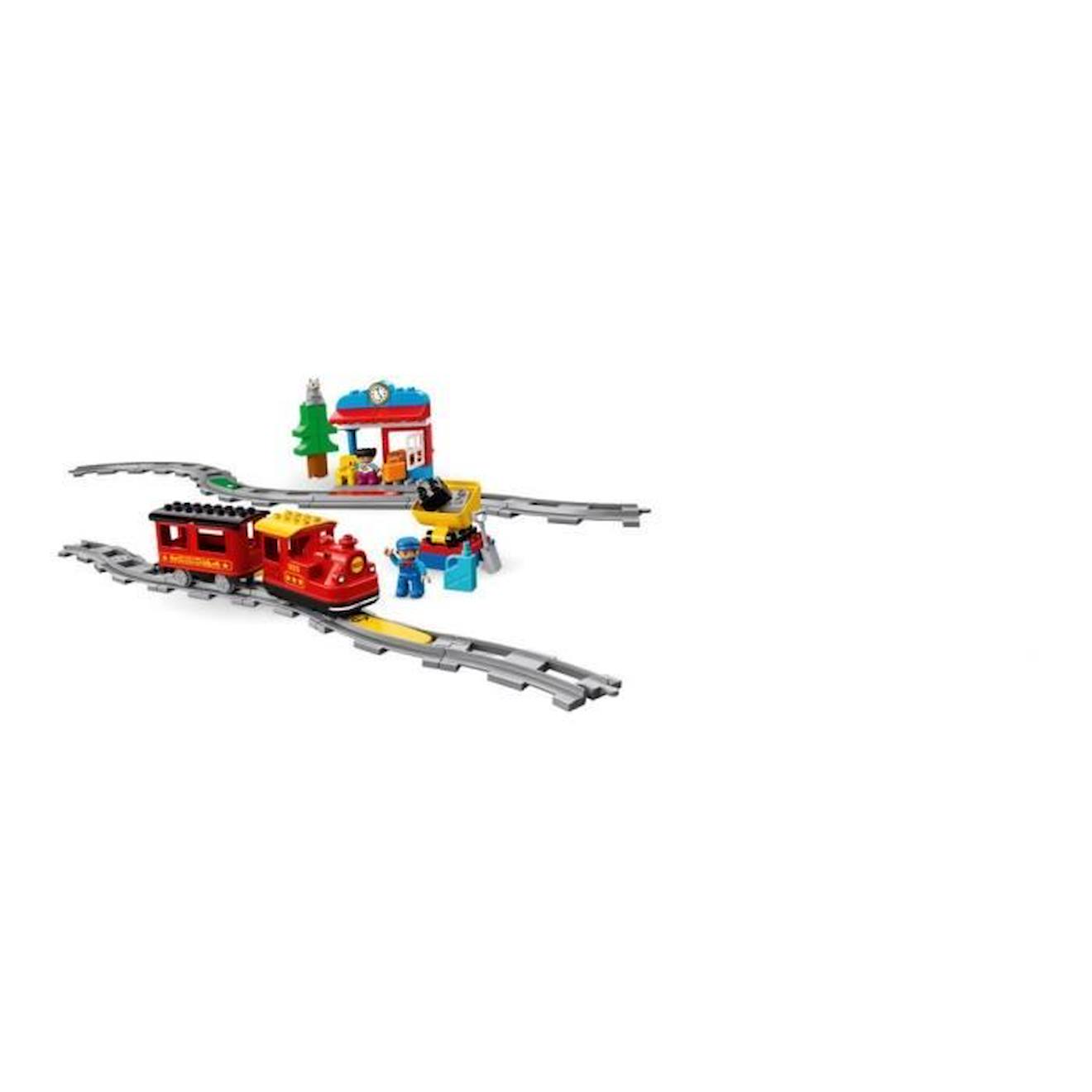 LEGO® 10874 DUPLO Town Le Train À Vapeur, Jouet À Pile, Avec Sons, Lumières  et télécommande, Jeu De Train Pour Enfants 2-5 ans rouge - Lego