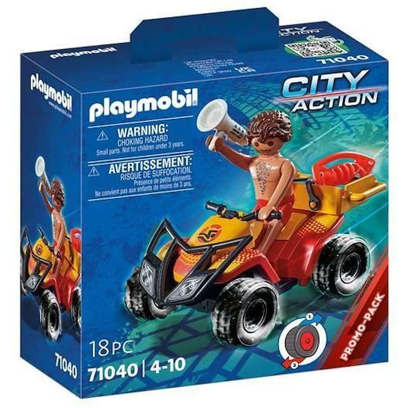 Playmobil - City Action 71040 Sauveteur En Mer Et Quad - Blanc - Enfant - Mixte - A Partir De 4 Ans 