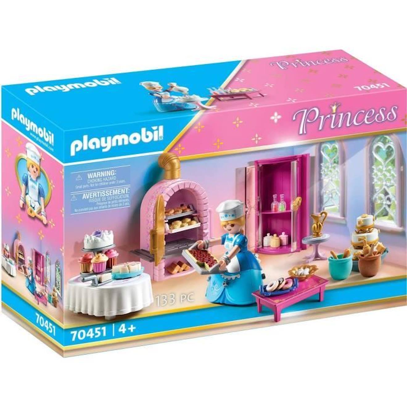 Playmobil - 70451 - Pâtisserie Du Palais - Rose Et Blanc - Plastique - 133 Pièces Rose