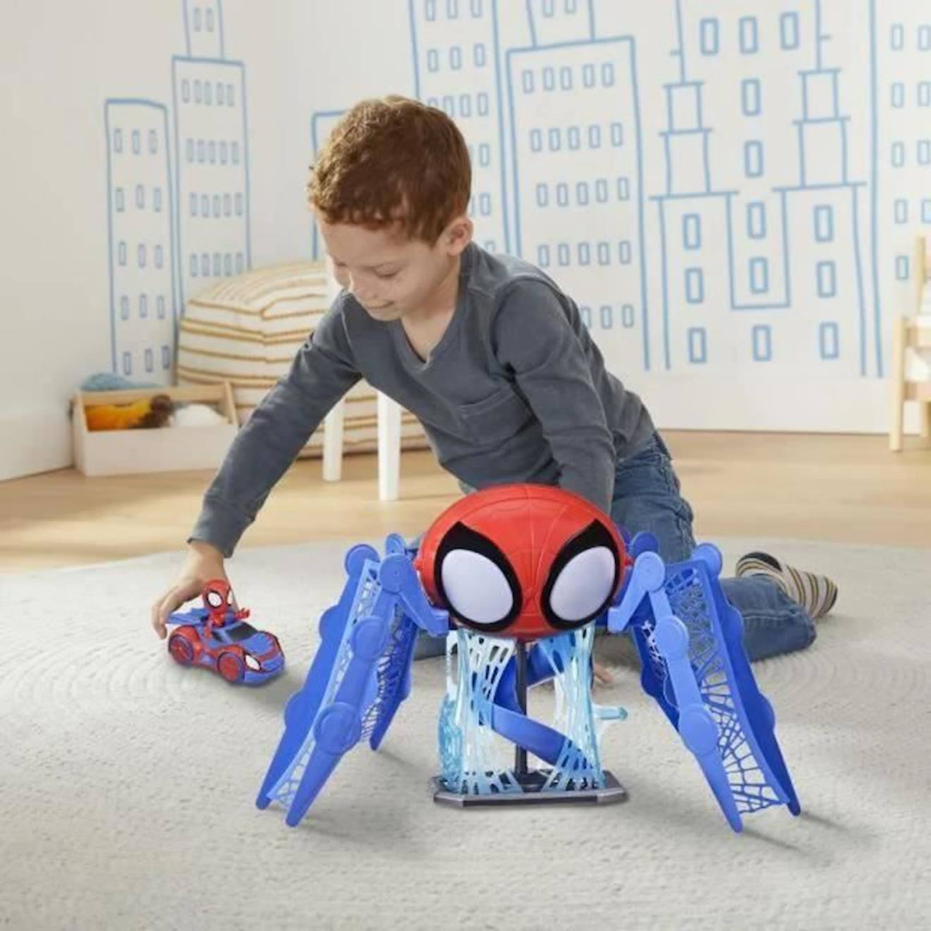 Spidey et ses Amis Extraordinaires, quartier général Arachno-mobile 2 en 1,  jouet préscolaire, dès 3 ans, 60 cm de haut au meilleur prix