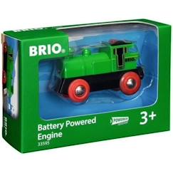 Jouet-Locomotive à pile bi-directionnelle verte BRIO - Circuit de train en bois - Ravensburger - Dès 3 ans