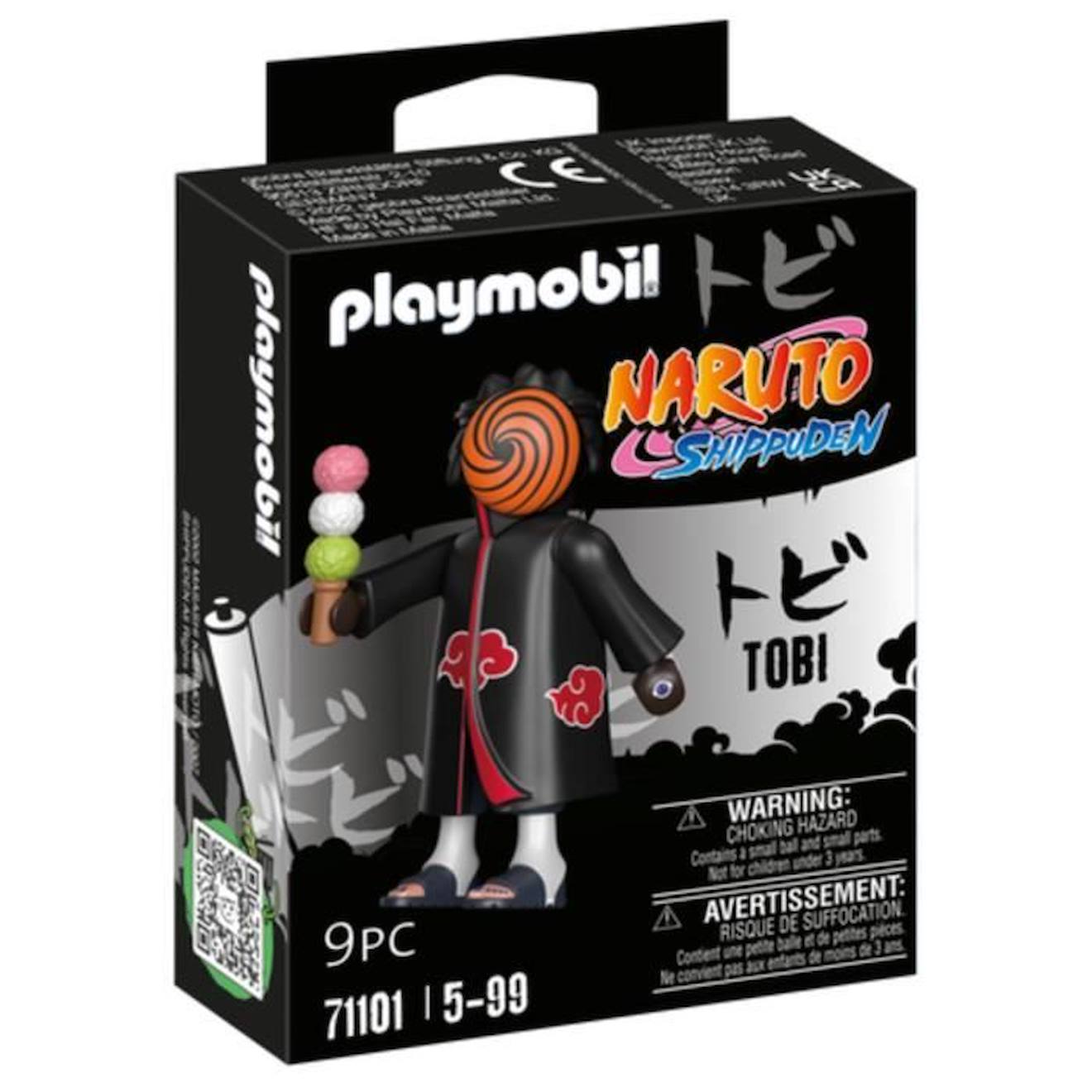 Playmobil - 71101 - Tobi (obito) - Naruto Shippuden Noir