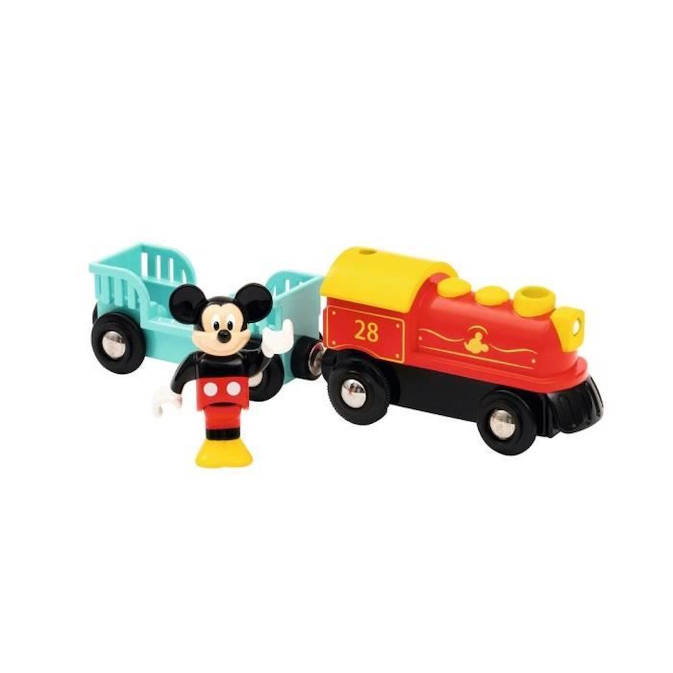 Train à pile Mickey Mouse - BRIO - Ravensburger - Dès 3 ans - 32265 rouge -  Brio