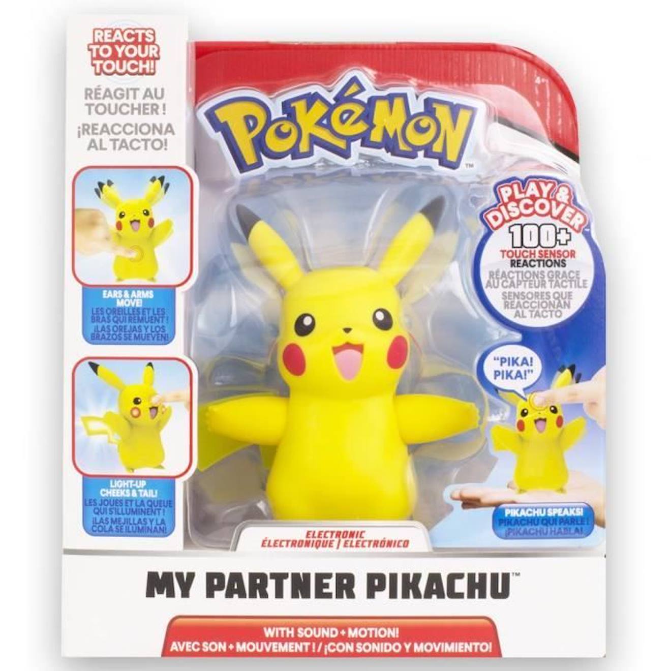 Jeu interactif My Partner Pikachu de BANDAI - 10 cm - Pour enfant
