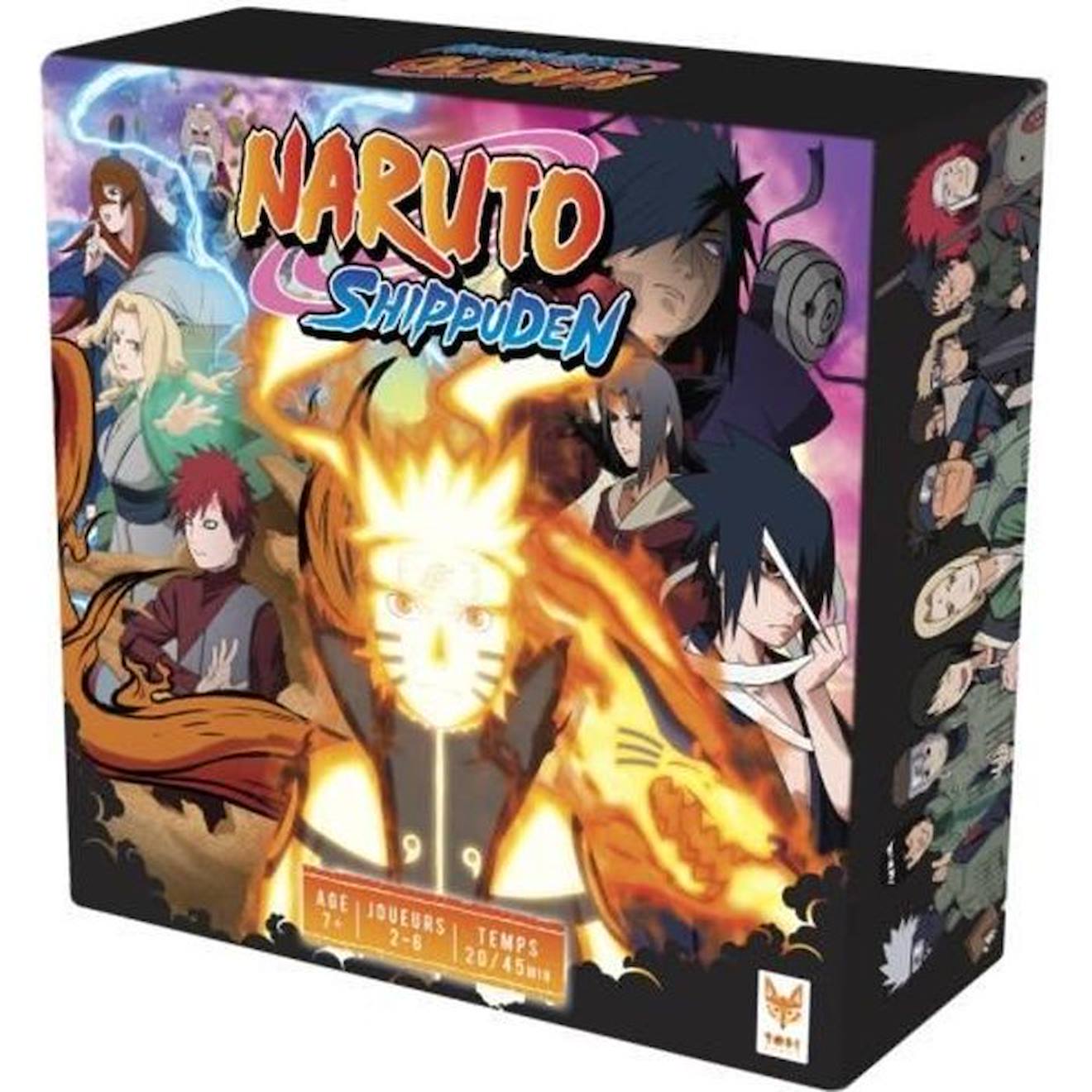 Jeu De Société Naruto Shippuden - Topi Games - 30 Min - 2 Joueurs Ou Plus - Rouge Rouge