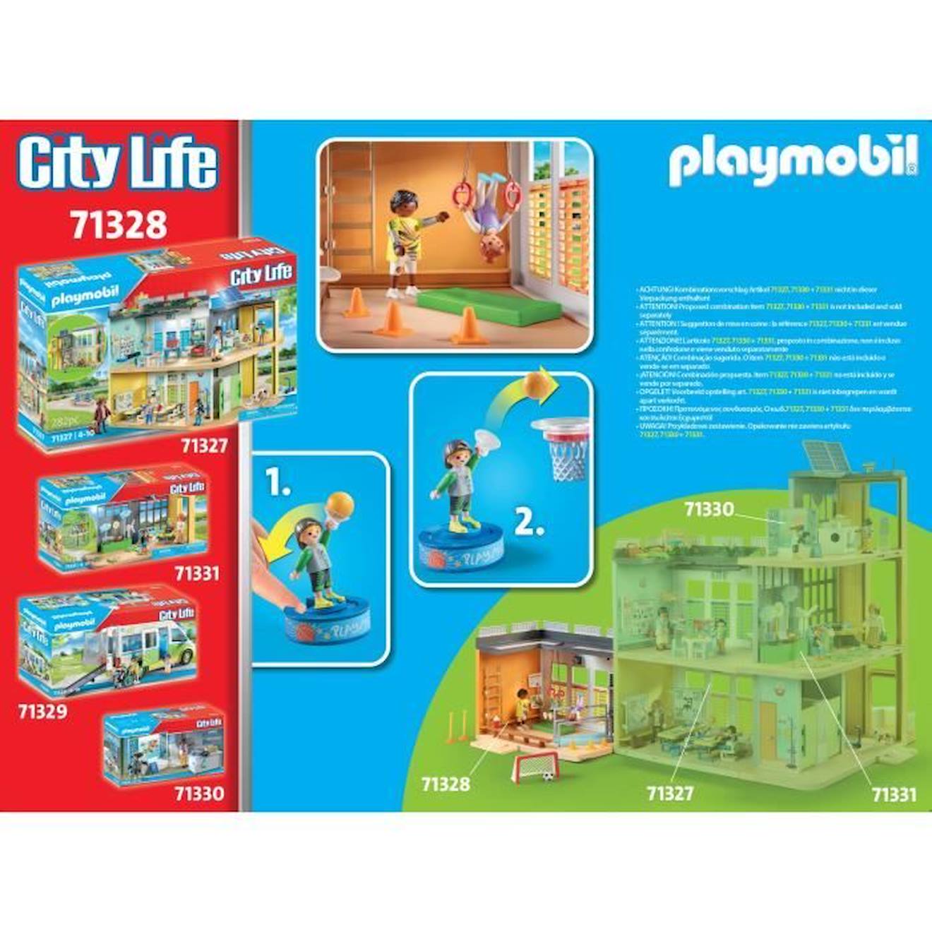 PLAYMOBIL City Life - Salle de classe à emporter, Jouets de