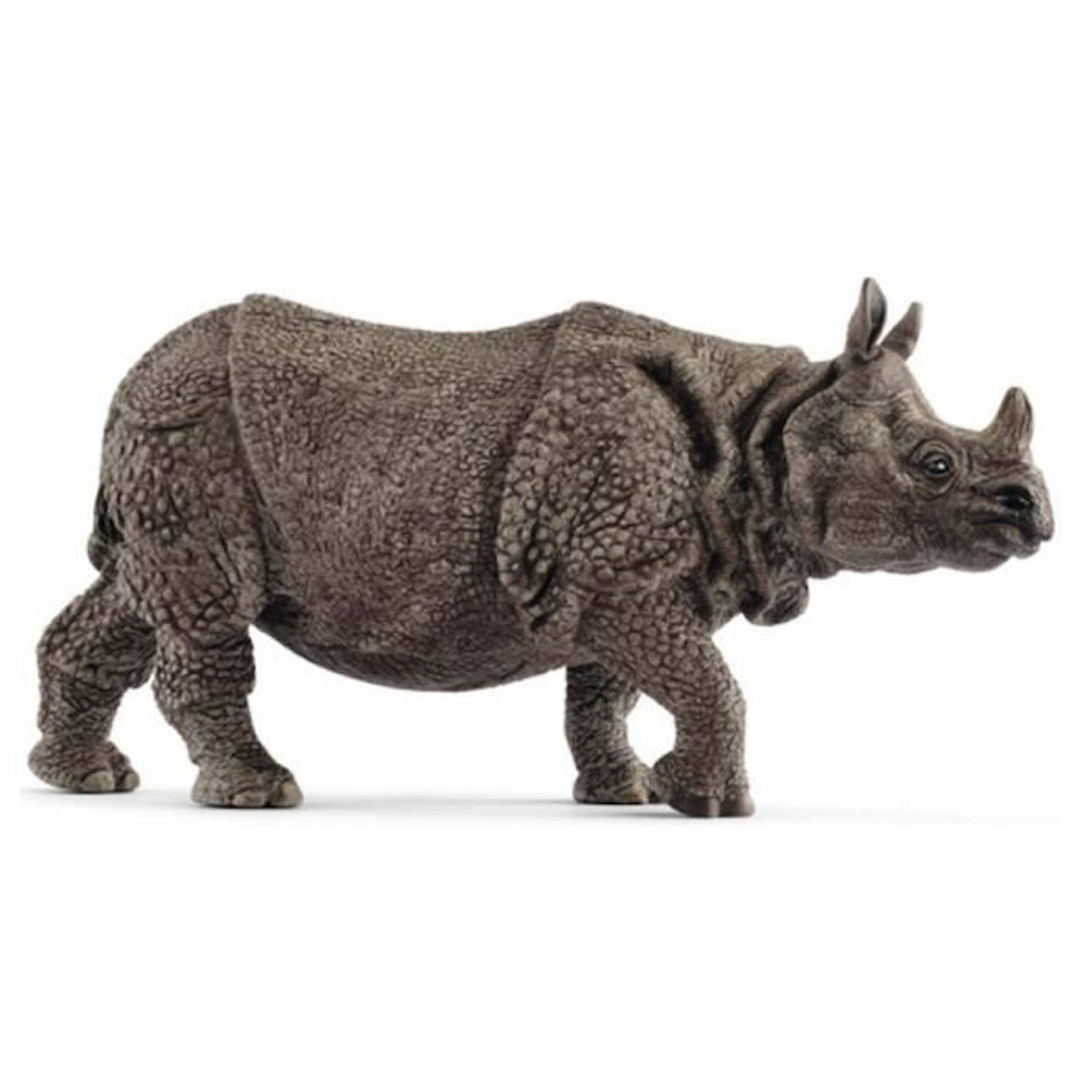 Figurine Rhinocéros Indien - Schleich - Pour Enfant - Couleur Beige - A Partir De 4 Ans Beige