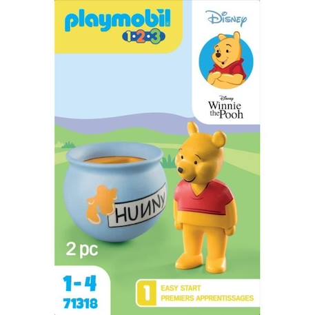 PLAYMOBIL 1.2.3 - 71318 - Winnie l'ourson et culbuto pot de miel - Disney - Pour les tout-petits 18-36 mois BLEU 6 - vertbaudet enfant 