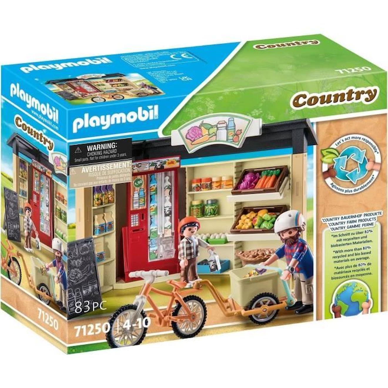 Playmobil - 71250 - Country La Ferme - Boutique De La Ferme Bleu