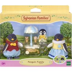 -Poupée - SYLVANIAN FAMILIES - La famille Pingouin - Blanc - Multicolore - Modèle 5694