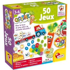 Jouet-Coffret de jeux éducatif - LISCIANI GIOCHI - Carotina 50 jeux - Rouge - Présence parentale - 3 ans et plus