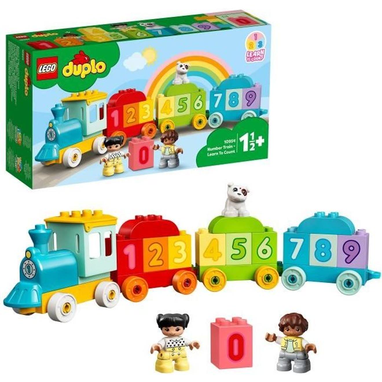 Lego® 10954 Duplo® Le Train Des Chiffres - Apprendre À Compter Jeux Éducatif 1.5 An, Cadeau Jouet Bé