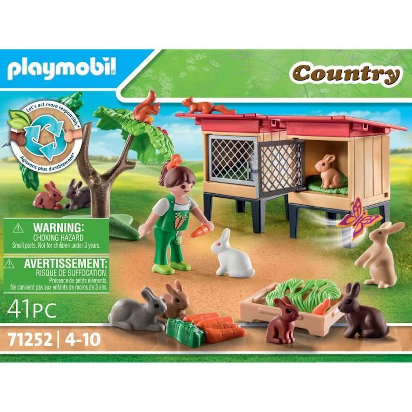 Playmobil - 71252 - Country La Ferme - Enfant Avec Enclos Et
