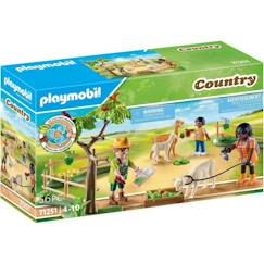 PLAYMOBIL - 71251 - Country La Ferme - Enclos à alpagas et randonneurs  - vertbaudet enfant