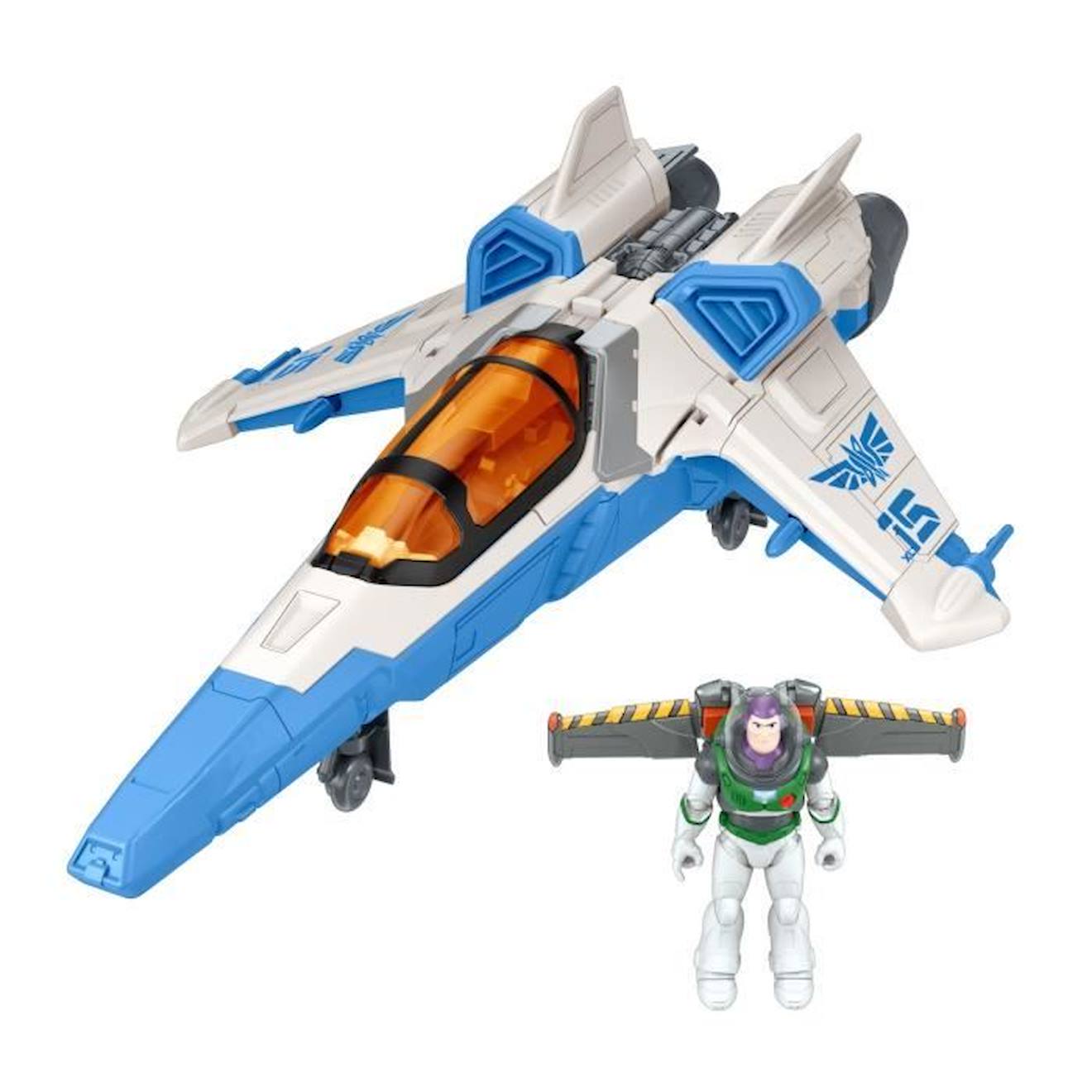 Figurine Buzz L'éclair - Vaisseau Xl-15 - Lightyear - Mattel - Lance-projectiles - Jetpack - Figurin