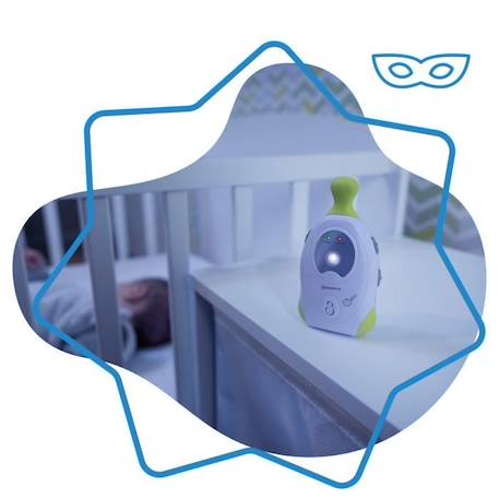 BADABULLE Baby Online 300m Babyphone Audio avec Veilleuse BLANC 2 - vertbaudet enfant 