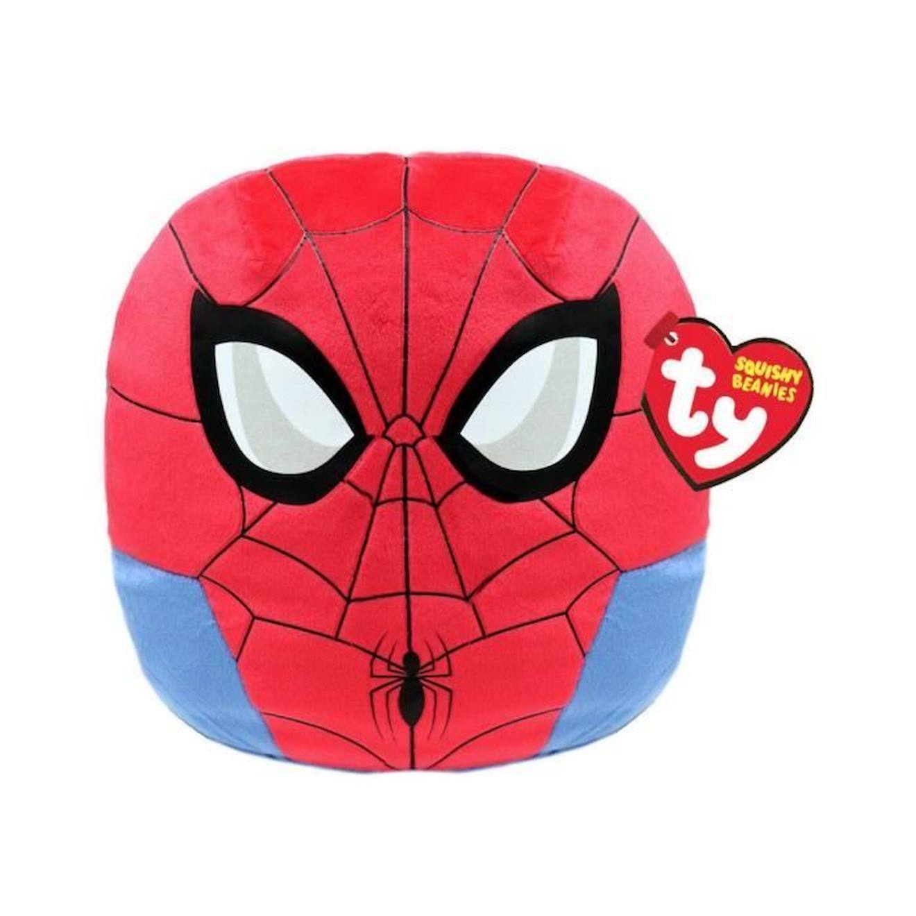 Jouet en peluche TY Marvel Squish a boos Small Spiderman - Pour enfant à  partir de 6 ans - Gamme Plush blanc - Ty
