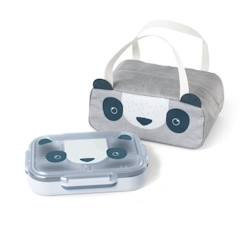 Lunch box - Set Plateau Repas Compartimenté + Sac de Transport - Idéal pour Ecole/Parc - MB Wonder Bleu Panda - MONBENTO  - vertbaudet enfant