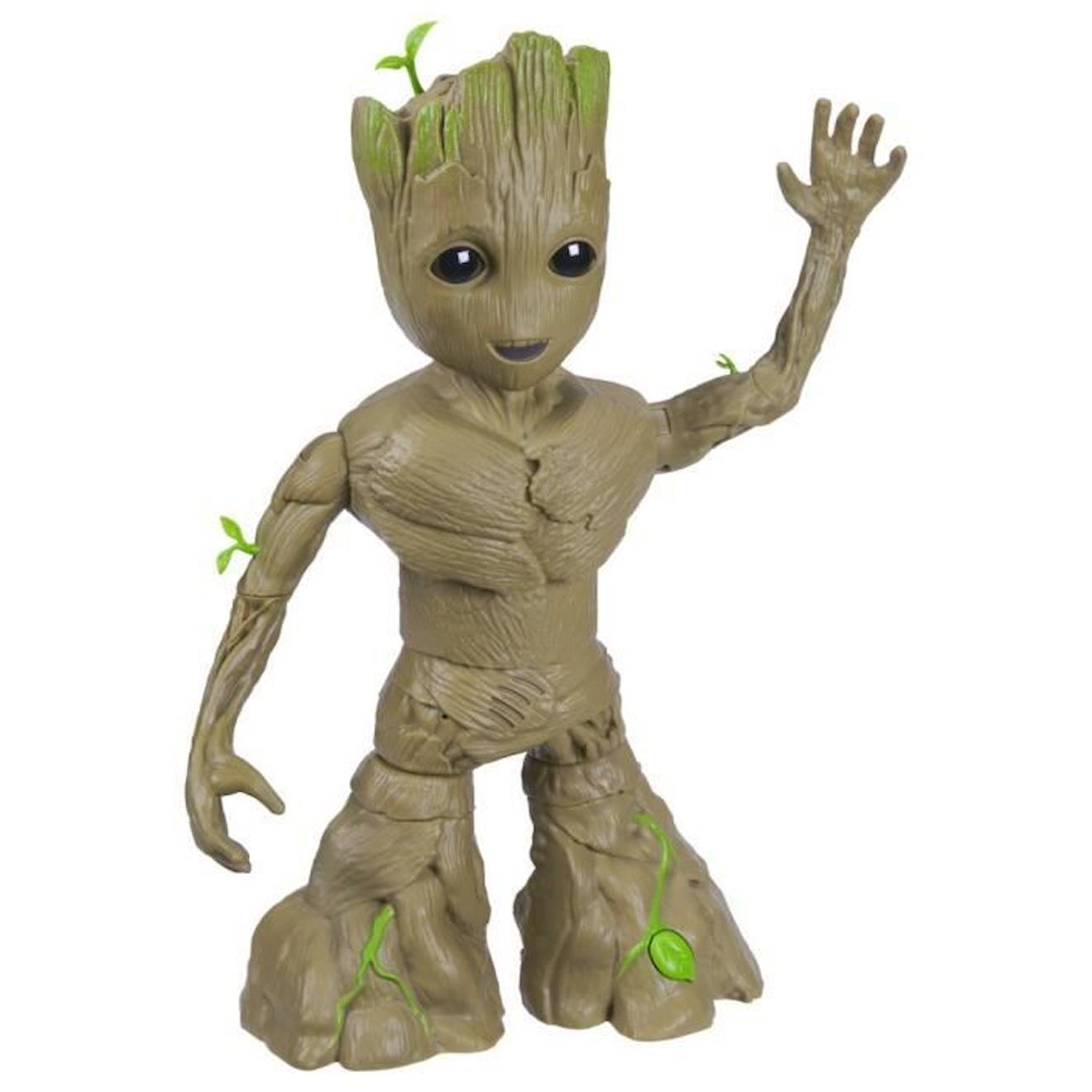 Figurine Interactive Groot - Hasbro - I Am Groot Groove 'n Grow Groot - Grandit Et Danse - Multicolo