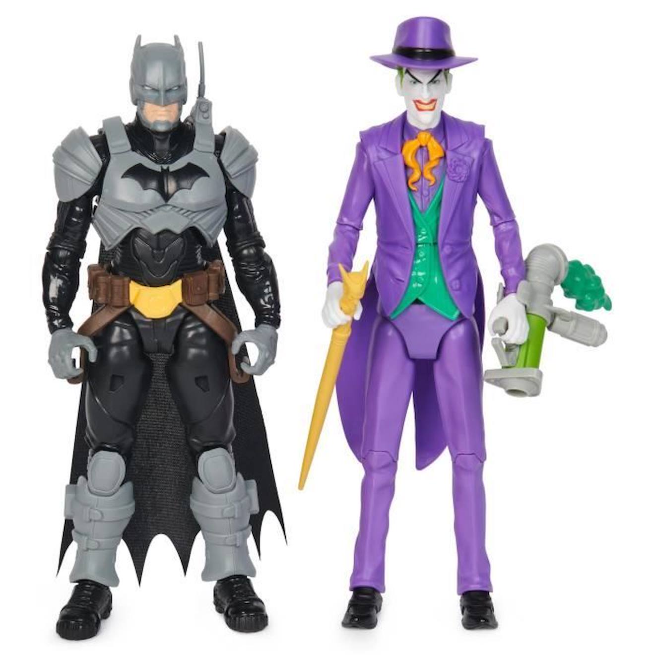 Batman - Battle Pack Figurine 30 Cm Batman Vs Le Joker - Batman Adventures Blanc