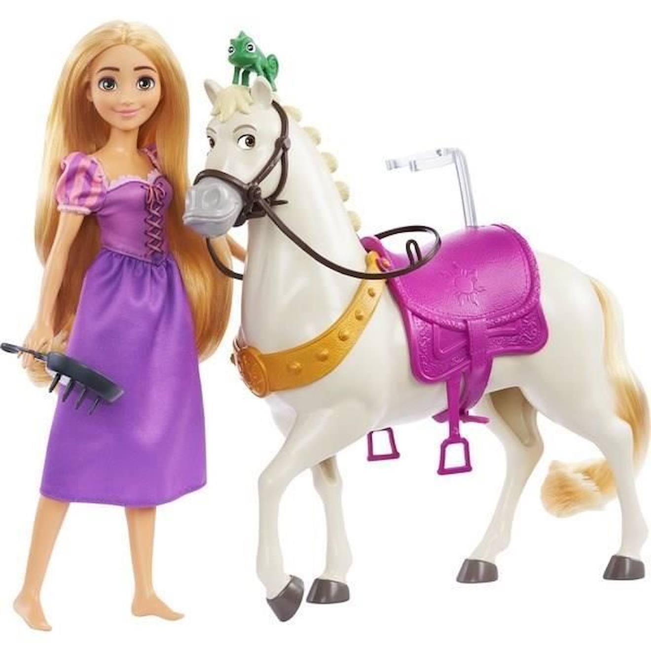 Princesse Disney - Coffret Raiponce Et Maximus - Poupées Mannequins - 3 Ans Et + Violet