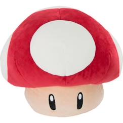 -Peluche Club Mocchi Mocchi Champignon 30 cm - TOMY - Mario Kart - Rouge et blanc - Pour Bébé