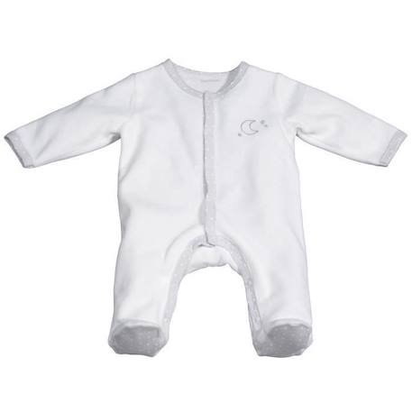 Bébé-Pyjama bébé en velours à   manches longues